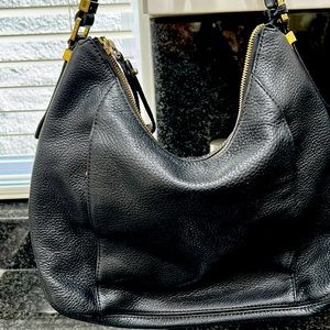 Michael Kors black leather bag